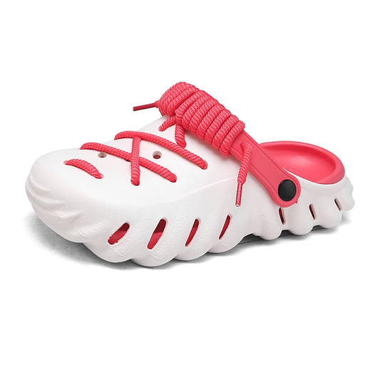 Bungee Clogs white-red
