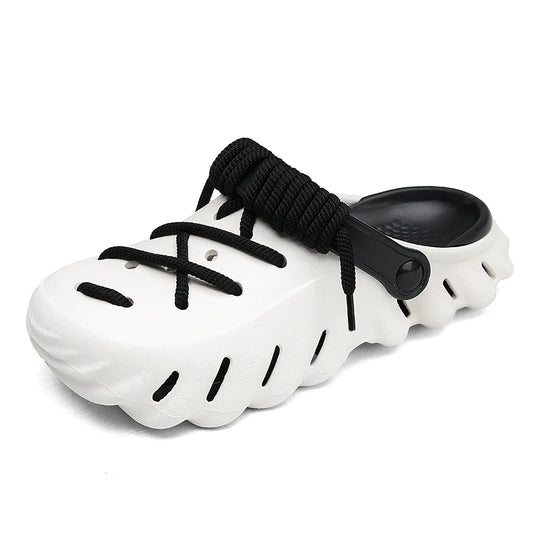 Bungee Clogs white-black