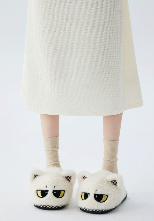 Kitty Slippers WHITE