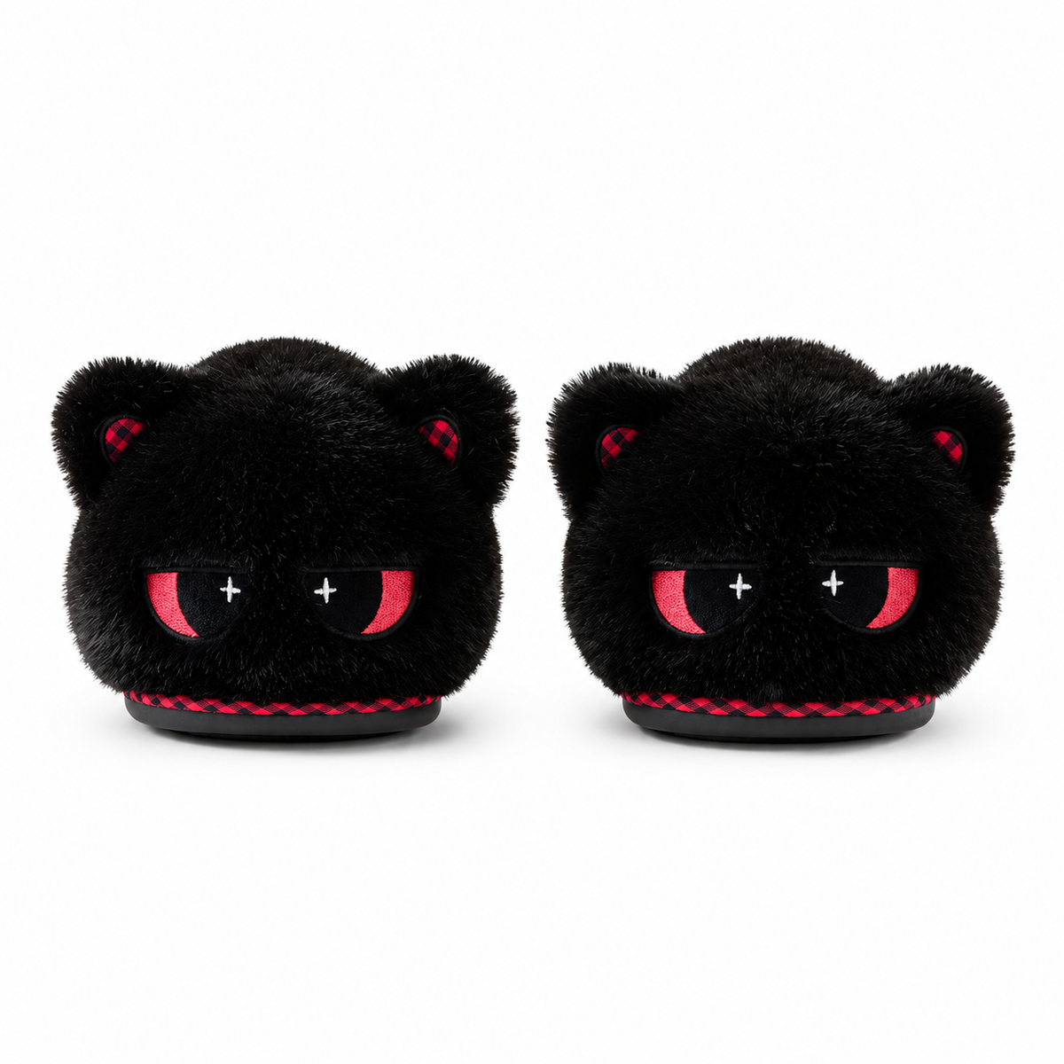 Kitty Slippers BLACK