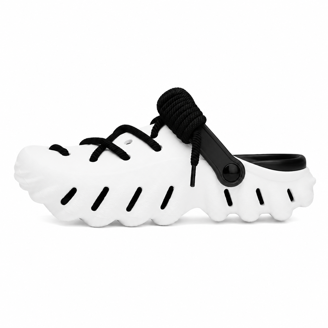 Bungee Clogs white-black