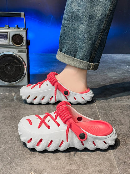 Bungee Clogs white-red