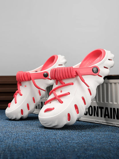 Bungee Clogs white-red