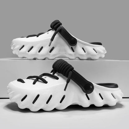 Bungee Clogs white-black