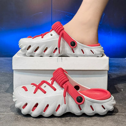Bungee Clogs white-red