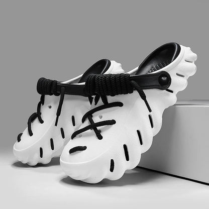 Bungee Clogs white-black