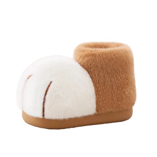 White-Cat Fluffy Boots