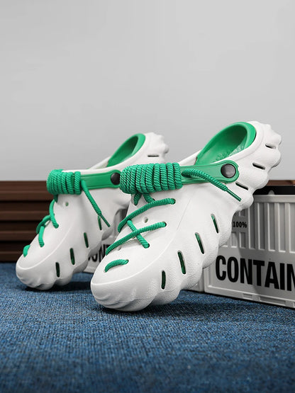 Bungee Clogs white-green