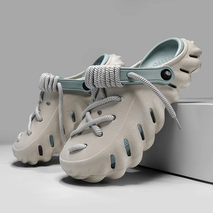 Bungee Clogs Gray-blue
