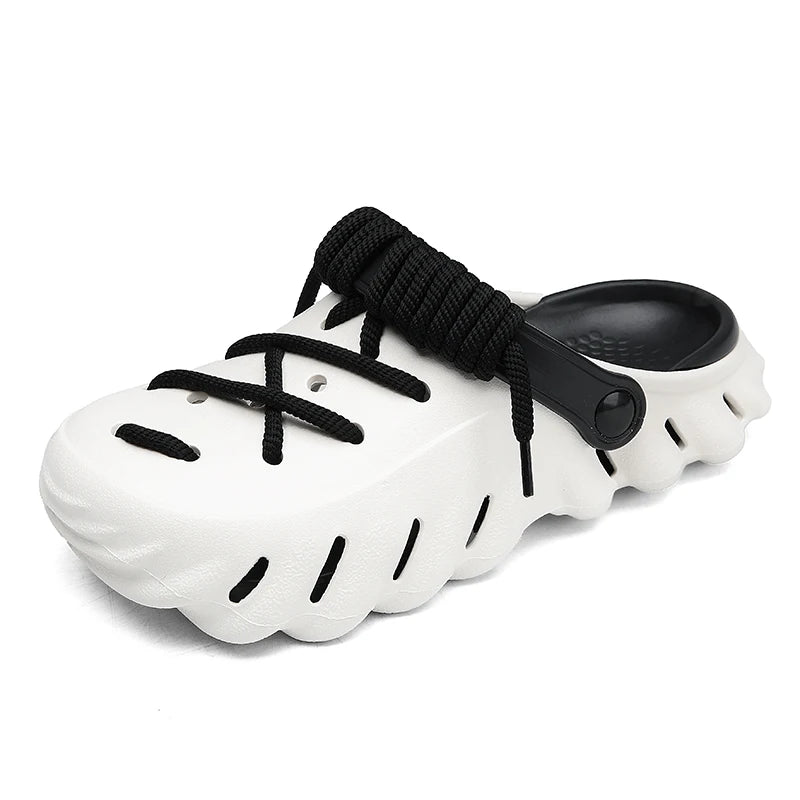 Bungee Clogs white-black