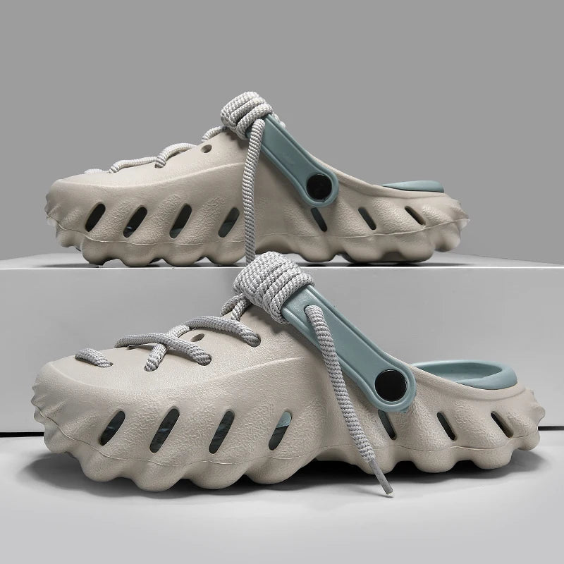 Bungee Clogs Gray-blue