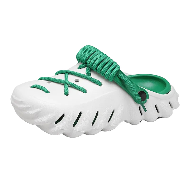 Bungee Clogs white-green