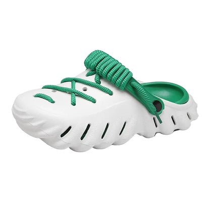 Bungee Clogs white-green